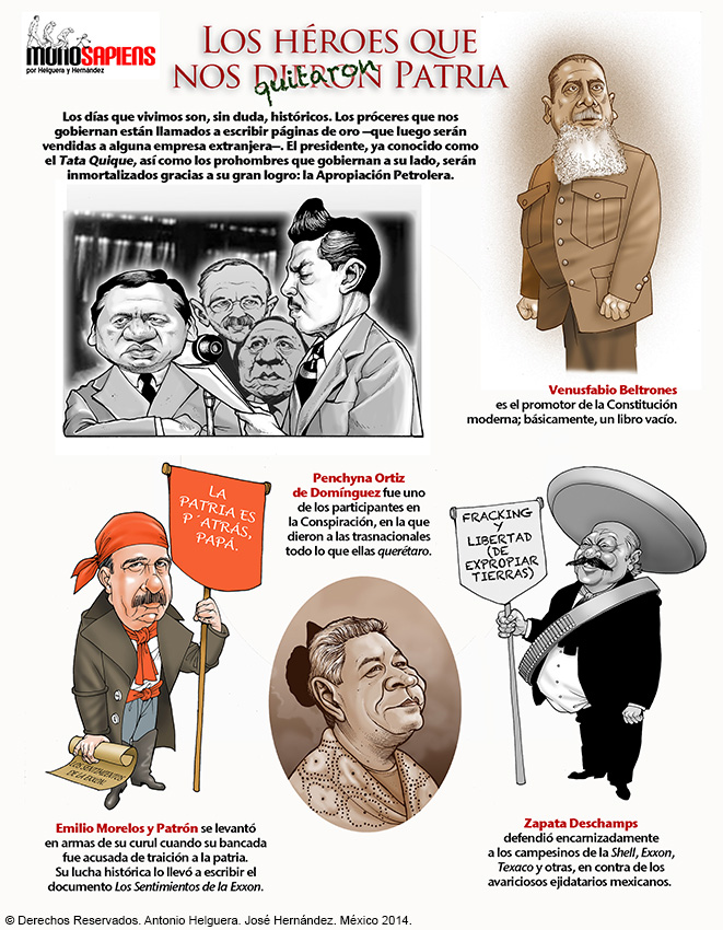 Los héroes que nos quitaron patria. Domingo 10 de agosto de 2014.